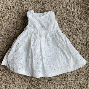 Dressed Up by Gymboree white eyelet dress 3-6 mo